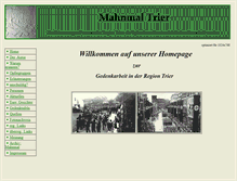 Tablet Screenshot of mahnmal-trier.de